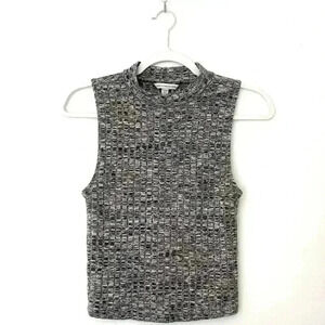 American Eagle AEO Gray Mock Neck Sleeveless Top Women’s Small